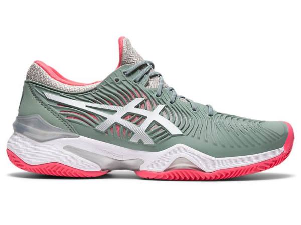 Asics Tennisschoenen Dames, COURT FF Wit/Grijs - Asics Schoenen Kopen | B0983271-DY